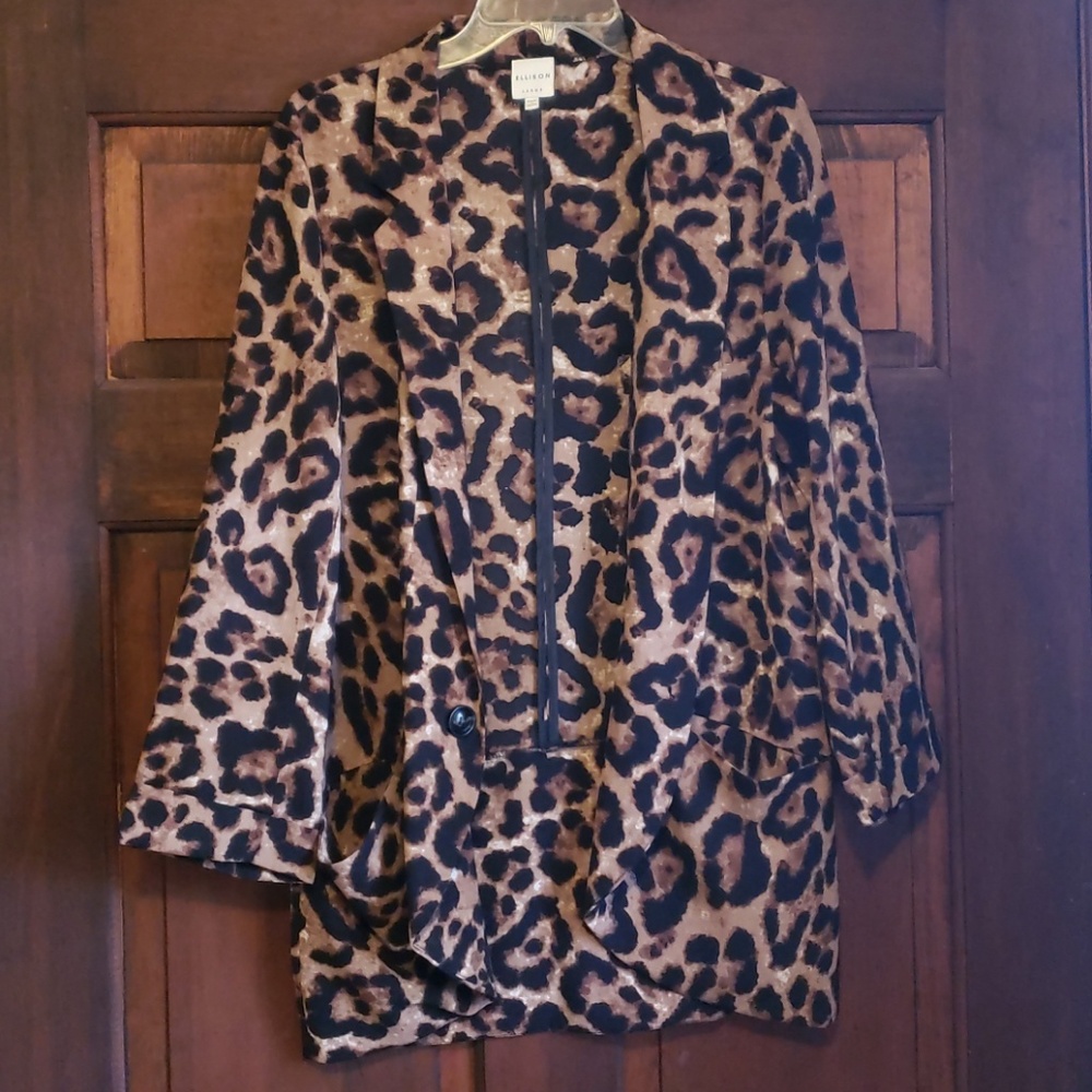 Cheetah print jacket